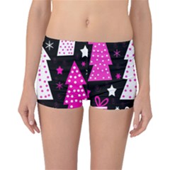 Pink Playful Xmas Boyleg Bikini Bottoms by Valentinaart