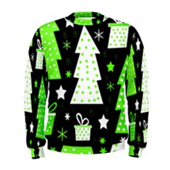 Green Playful Xmas Men s Sweatshirt