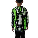 Green Playful Xmas Hooded Wind Breaker (Kids) View2