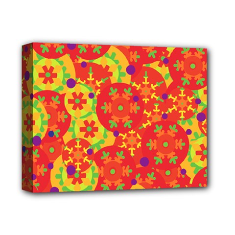 Orange Design Deluxe Canvas 14  X 11  by Valentinaart