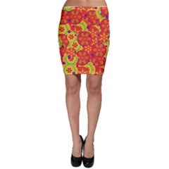 Orange Design Bodycon Skirt by Valentinaart