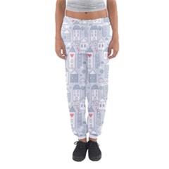 Houses Pattern Women s Jogger Sweatpants by kostolom3000shop