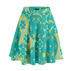 Cyan design High Waist Skirt