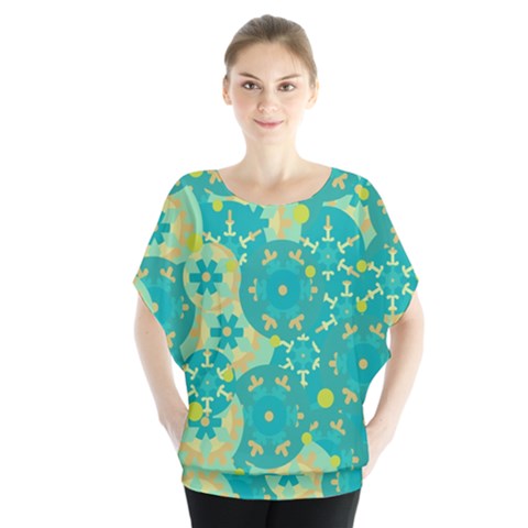 Cyan Design Blouse by Valentinaart