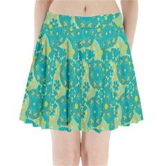 Cyan design Pleated Mini Skirt