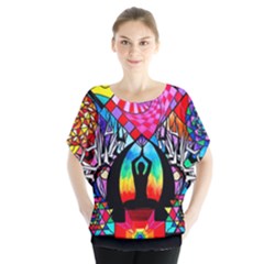 Meditation Aid - Batwing Chiffon Blouse