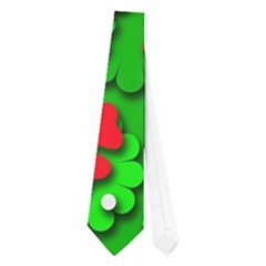 Xmas Flowers Neckties (one Side)  by Valentinaart