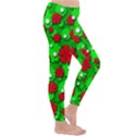 Xmas flowers Classic Winter Leggings View3