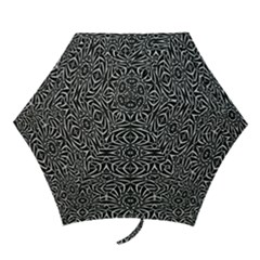 Black And White Tribal Pattern Mini Folding Umbrellas by dflcprints