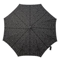 Black And White Tribal Pattern Hook Handle Umbrellas (large) by dflcprints