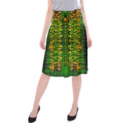 Magical Forest Of Freedom And Hope Midi Beach Skirt by pepitasart