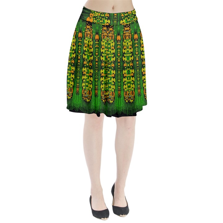 Magical Forest Of Freedom And Hope Pleated Skirt