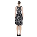 Black And White Passion Flower Passiflora  Racerback Midi Dress View2