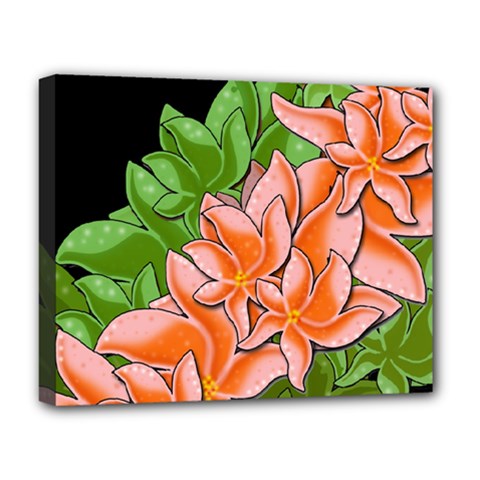 Decorative Flowers Deluxe Canvas 20  X 16  