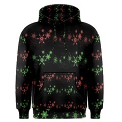 Decorative Xmas Snowflakes Men s Pullover Hoodie