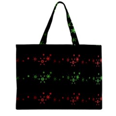 Decorative Xmas Snowflakes Zipper Mini Tote Bag by Valentinaart