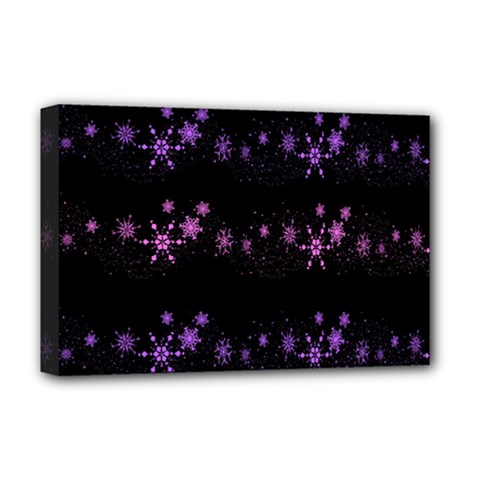 Purple Elegant Xmas Deluxe Canvas 18  X 12   by Valentinaart