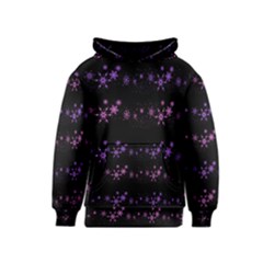 Purple Elegant Xmas Kids  Pullover Hoodie