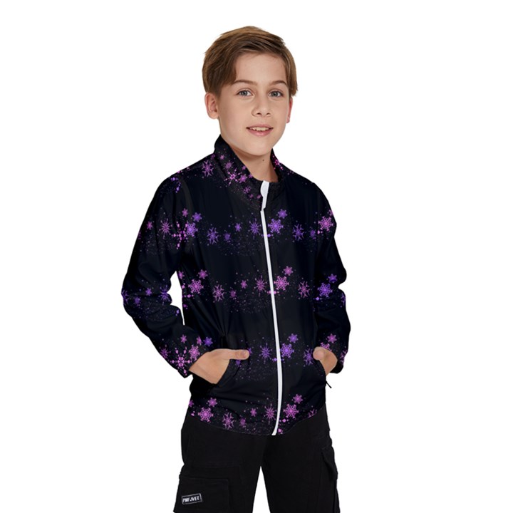 Purple elegant Xmas Wind Breaker (Kids)