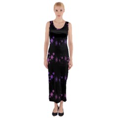 Purple Elegant Xmas Fitted Maxi Dress by Valentinaart