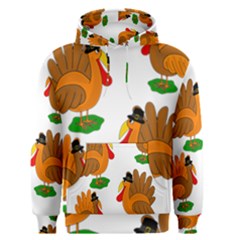 Thanksgiving Turkeys Men s Pullover Hoodie by Valentinaart