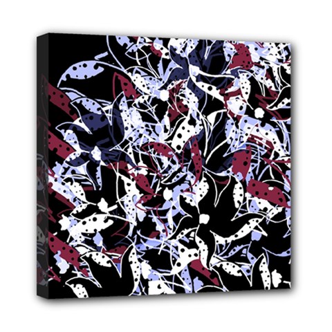 Decorative Abstract Floral Desing Mini Canvas 8  X 8 