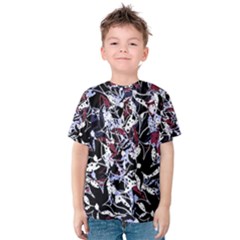 Decorative Abstract Floral Desing Kids  Cotton Tee