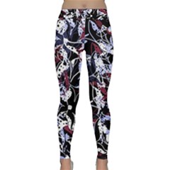 Decorative Abstract Floral Desing Classic Yoga Leggings by Valentinaart