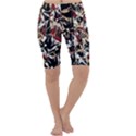 Abstract floral design Cropped Leggings  View1