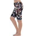 Abstract floral design Cropped Leggings  View2