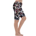 Abstract floral design Cropped Leggings  View3