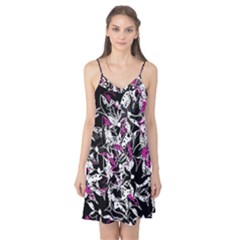 Purple Abstract Flowers Camis Nightgown