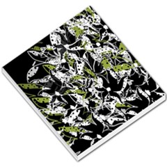 Green Floral Abstraction Small Memo Pads by Valentinaart