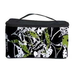 Green Floral Abstraction Cosmetic Storage Case