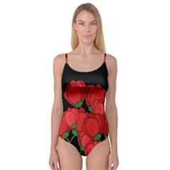 Red Tulips Camisole Leotard  by Valentinaart