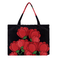 Red Tulips Medium Tote Bag