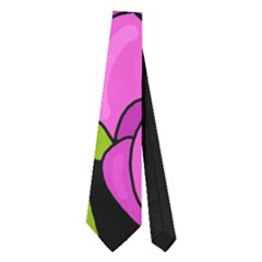 Purple Tulips Neckties (two Side)  by Valentinaart