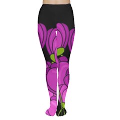 Purple Tulips Women s Tights by Valentinaart