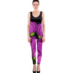 Purple Tulips Onepiece Catsuit