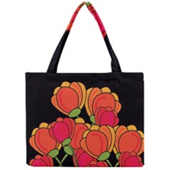 Orange Tulips Mini Tote Bag