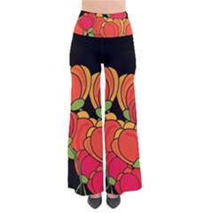 Orange Tulips Pants by Valentinaart