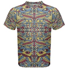 Multicolor Abstract Men s Cotton Tee