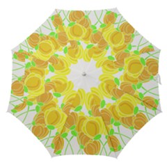 Yellow Flowers Straight Umbrellas