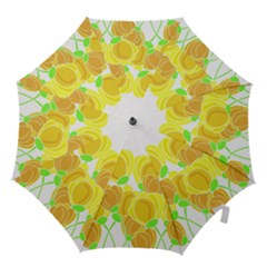 Yellow Flowers Hook Handle Umbrellas (large)