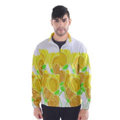 Yellow Flowers Wind Breaker (men)