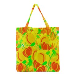 Yellow Garden Grocery Tote Bag