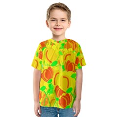 Yellow Garden Kids  Sport Mesh Tee