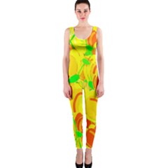 Yellow Garden Onepiece Catsuit