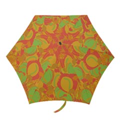 Orange Garden Mini Folding Umbrellas