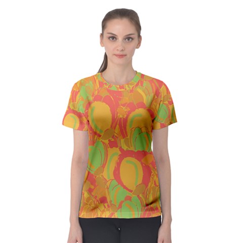 Orange Garden Women s Sport Mesh Tee by Valentinaart